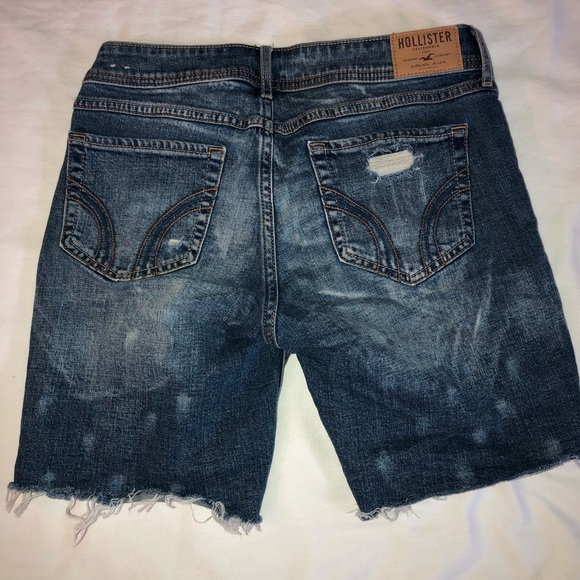 NWT HOLLISTER BOYSHORT JEAN DENIM SHORTS SZ 1 W25 - Picture 4 of 5